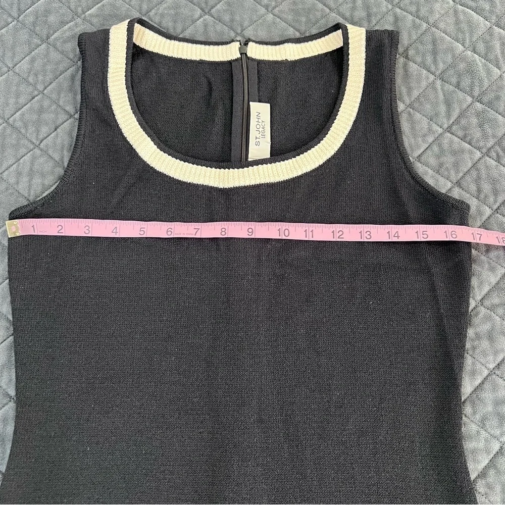 St. John Legacy Dress Women’s Size 4 Santana Knit Mini Sleeveless Rare B19